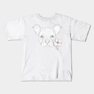 Lines and flower Kids T-Shirt